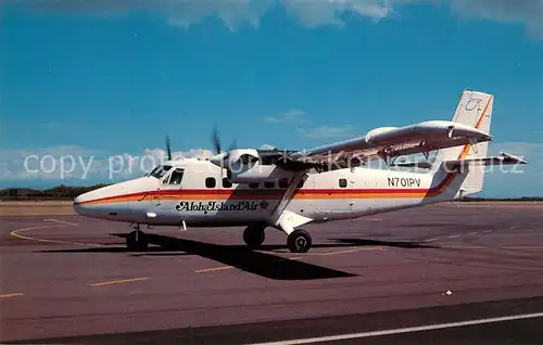 AK / Ansichtskarte Flugzeuge_Zivil Aloha Island Air Boeing de Havilland Twin Otter N701PV Flugzeuge Zivil