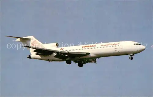 AK / Ansichtskarte Flugzeuge_Zivil Tunisair Boeing 727 2H3A TC JHU Flugzeuge Zivil