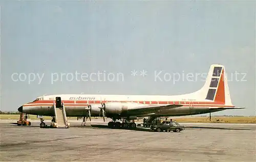 AK / Ansichtskarte Flugzeuge_Zivil Cubana B. Britannia 312 CU T669 Flugzeuge Zivil