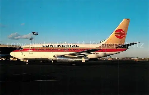 AK / Ansichtskarte Flugzeuge_Zivil Continental Airlines Boeing 737 130 N404PE C N 19021 Flugzeuge Zivil