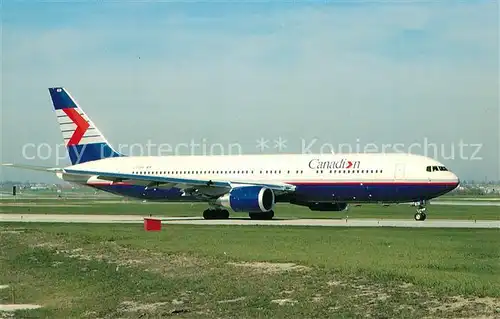 AK / Ansichtskarte Flugzeuge_Zivil Canadian Airlines International 767 300 C FCAB Flugzeuge Zivil