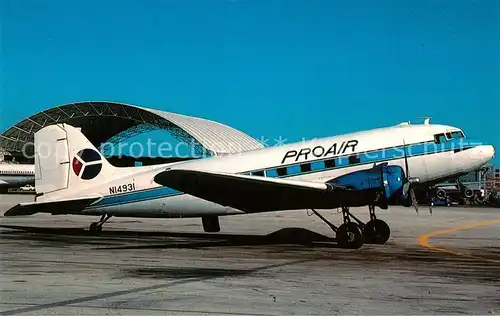 AK / Ansichtskarte Flugzeuge_Zivil Pro Air Services Douglas DC 3B N14931 c n 2118 Flugzeuge Zivil