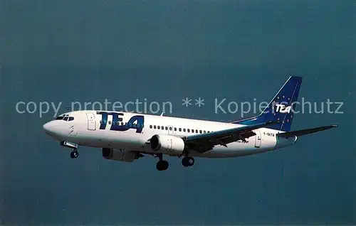 AK / Ansichtskarte Flugzeuge_Zivil TEA Boeing 737 429 F GKTA Flugzeuge Zivil