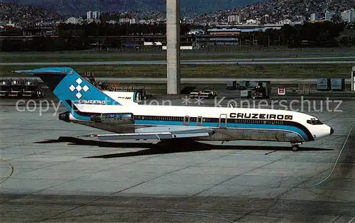 AK / Ansichtskarte Flugzeuge_Zivil Cruzeiro do Sul SA Boeing 727 C3 PP CJE MSN 20418 Flugzeuge Zivil