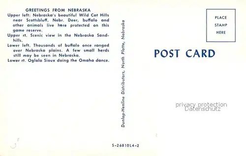 AK / Ansichtskarte Indianer_Native_American Oglala Sioux Omaha Dance Nebraska Wild Cat Hills Buffalo  Indianer_Native_American