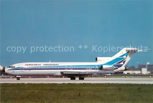 AK / Ansichtskarte Flugzeuge_Zivil Aerolineas Argentinas Boeing 727 287 Advanced LV OLP  Flugzeuge Zivil