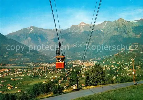 AK / Ansichtskarte Seilbahn Haflinger Merano Teleferica di Avelengo Seilbahn