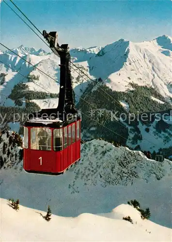 AK / Ansichtskarte Seilbahn Walmendingerhorn Mittelberg Kleinwalsertal Hochvogel Hammerspitze Seilbahn