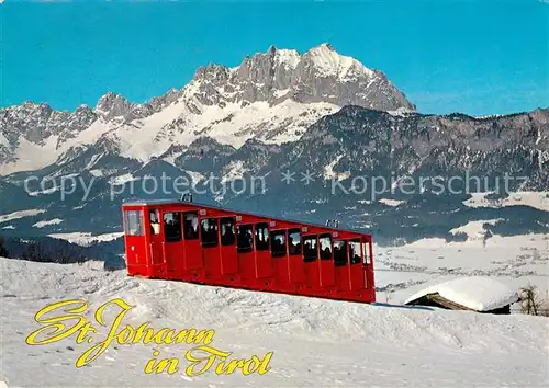 AK / Ansichtskarte Bergbahn Angerer Alm St. Johann Tirol Wilder Kaiser  Bergbahn