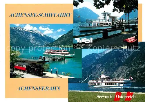 AK / Ansichtskarte Motorschiffe Achenseeschifffahrt Achenseebahn  Motorschiffe