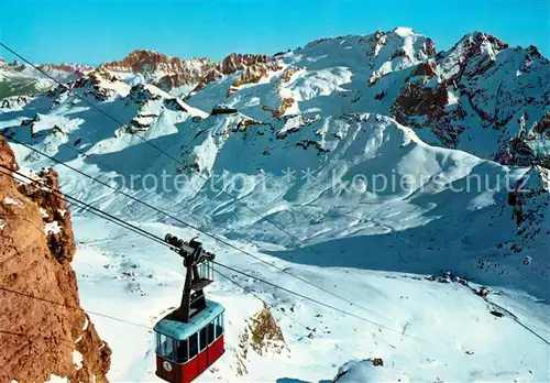 AK / Ansichtskarte Seilbahn Funivia Passo Pordoi Dolomiti Civetta Marmolada  Seilbahn