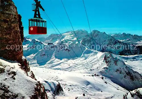 AK / Ansichtskarte Seilbahn Funivia Passo Pordoi Dolomiti Marmolada  Seilbahn
