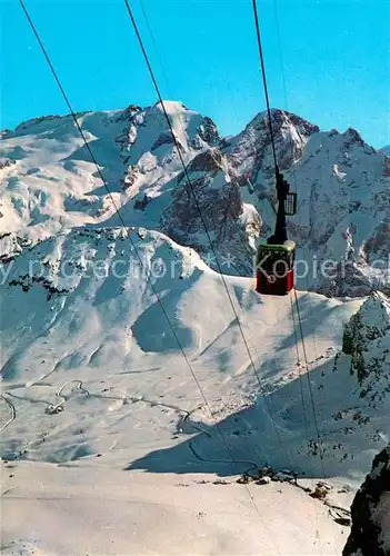 AK / Ansichtskarte Seilbahn Funivia Passo Pordoi Marmolada Dolomiti Seilbahn