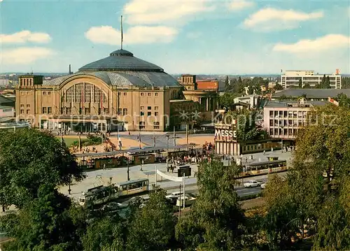 AK / Ansichtskarte Strassenbahn Frankfurt am Main Messegelaende  Strassenbahn