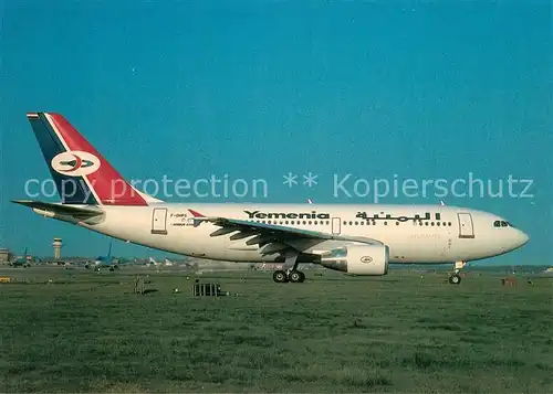 AK / Ansichtskarte Flugzeuge_Zivil Yemenia Airbus Industrie A310 325 F OHPS cn 704 Flugzeuge Zivil