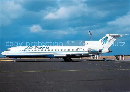 AK / Ansichtskarte Flugzeuge_Zivil Air Slovakia B 727 230 OM CHD c n 20526 Flugzeuge Zivil