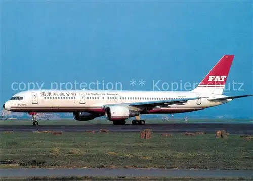 AK / Ansichtskarte Flugzeuge_Zivil Far Eastern Air Transport B 757 29J B 27007 c n 27204 Flugzeuge Zivil