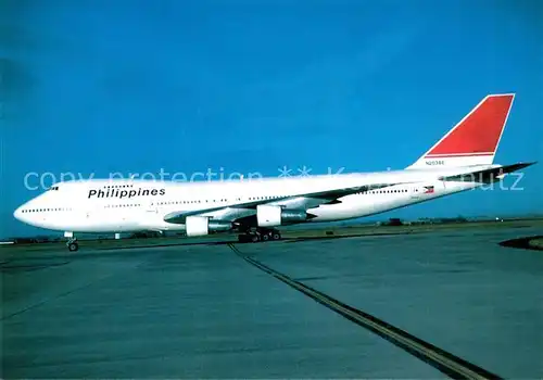 AK / Ansichtskarte Flugzeuge_Zivil Philippines B 747 2B4B Combi N203AE c n 21098 Flugzeuge Zivil