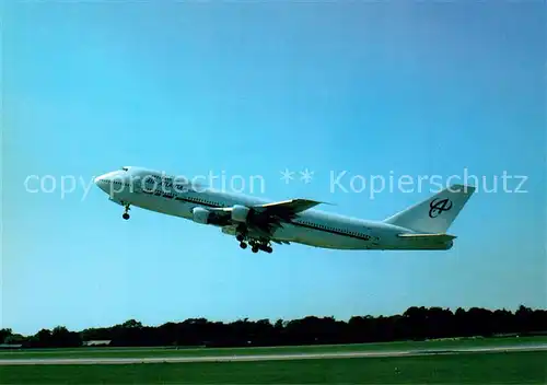 AK / Ansichtskarte Flugzeuge_Zivil Air Atlanta B 747 128 TF ABW c n 20376 Flugzeuge Zivil