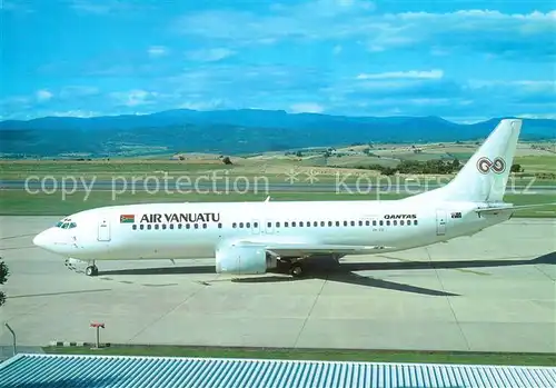 AK / Ansichtskarte Flugzeuge_Zivil Air Yanuatu B 737 476 VH TJI cn 24434 1912  Flugzeuge Zivil