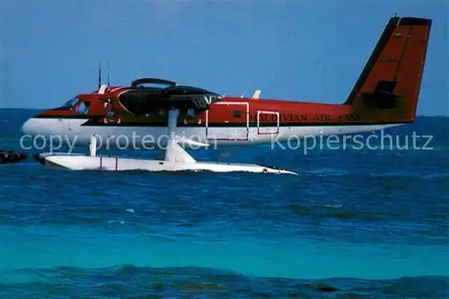 AK / Ansichtskarte Flugzeuge_Zivil Maldivian Air Taxi DeHavilland DHC 6 8Q IAW c n 60 Flugzeuge Zivil