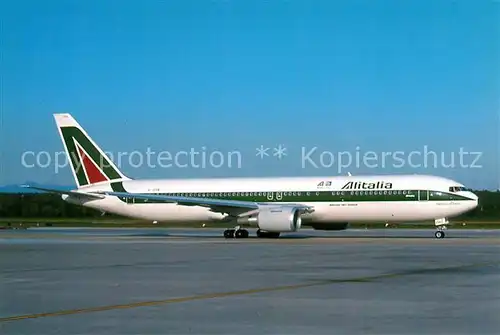 AK / Ansichtskarte Flugzeuge_Zivil Alitalia Boeing 767 300ER G OITA c n 27376 Flugzeuge Zivil