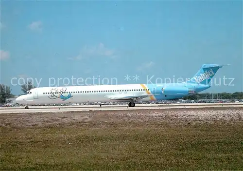 AK / Ansichtskarte Flugzeuge_Zivil Valujet McDDouglas MD 81 N801VV  Flugzeuge Zivil