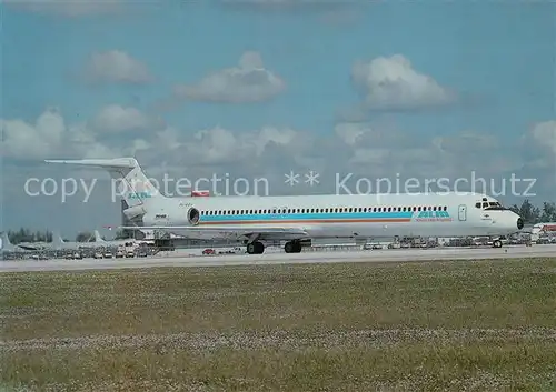 AK / Ansichtskarte Flugzeuge_Zivil Alm Antillean Airlines McDDouglas MD 82 PJ SEG c n 49124 1077 Flugzeuge Zivil