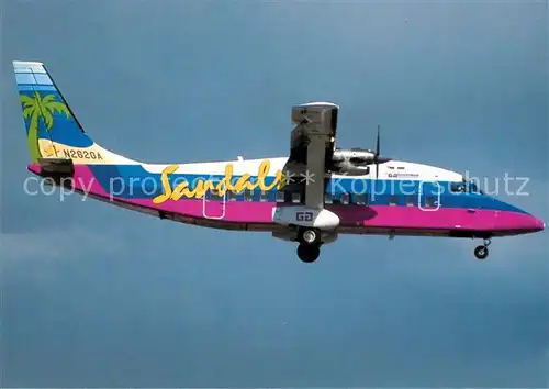 AK / Ansichtskarte Flugzeuge_Zivil Gulfstream International Shorts SD 360 N262GA  Flugzeuge Zivil