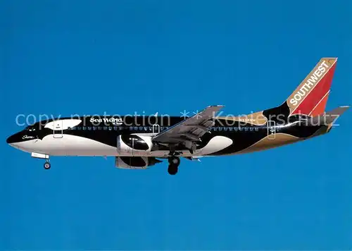 AK / Ansichtskarte Flugzeuge_Zivil Southwest Airlines Boeing B 737 3H4 N334SW c n 23938 1549 Flugzeuge Zivil