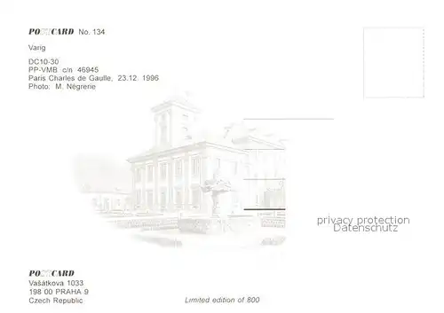 AK / Ansichtskarte Flugzeuge_Zivil Varig DC 10 30 PP VMB c n 46945 Flugzeuge Zivil