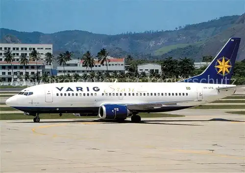 AK / Ansichtskarte Flugzeuge_Zivil Varig B737 341 PP VPA c n 26852 2273 Flugzeuge Zivil