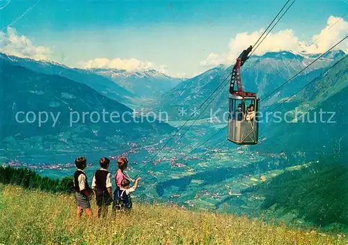 AK / Ansichtskarte Seilbahn Schennaberg Meran Berggasthof Taser  Seilbahn