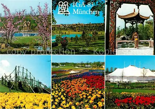AK / Ansichtskarte Gartenbauaustellung IGA 83 Muenchen Nationengarten Thailand und China  Gartenbauaustellung