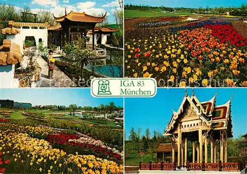 AK / Ansichtskarte Gartenbauaustellung IGA 83 Muenchen Nationengarten China und Thailand  Gartenbauaustellung