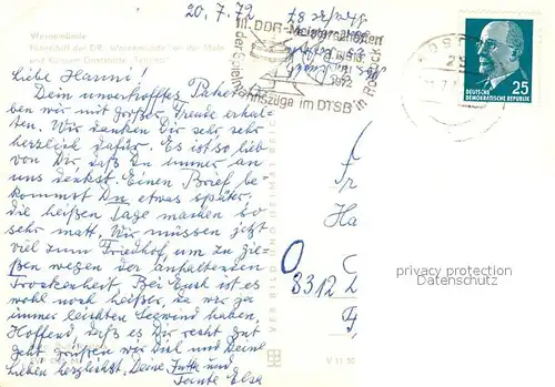 AK / Ansichtskarte Schiffe_Ships_Navires Faehrschiff Warnemuende Mole Gaststaette Teepott  Schiffe_Ships_Navires