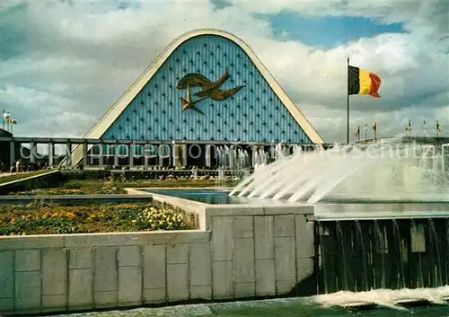 AK / Ansichtskarte Exposition_Universelle_Bruxelles_1958 Facade principale des Grands Palais Exposition_Universelle