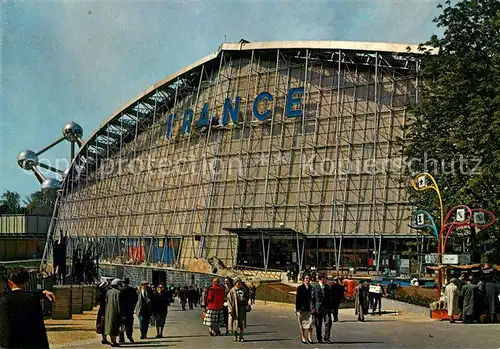 AK / Ansichtskarte Exposition_Universelle_Bruxelles_1958 Pavillon de la France  Exposition_Universelle