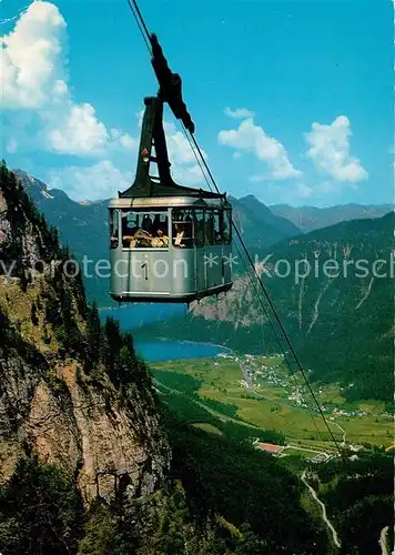 AK / Ansichtskarte Seilbahn Dachstein Obertraun Riesen Eishoehlen Krippenstein Hallstaetter See  Seilbahn