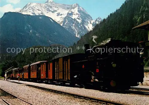 AK / Ansichtskarte Lokomotive Zillertalbahn Gruenberg Lokomotive