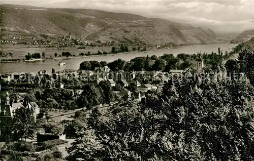 AK / Ansichtskarte Bad_Niederbreisig Panorama Blick ueber den Rhein Bad_Niederbreisig