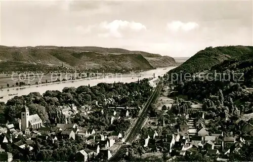 AK / Ansichtskarte Bad_Niederbreisig Panorama mit Blick auf Rheinbrohl Bad_Niederbreisig