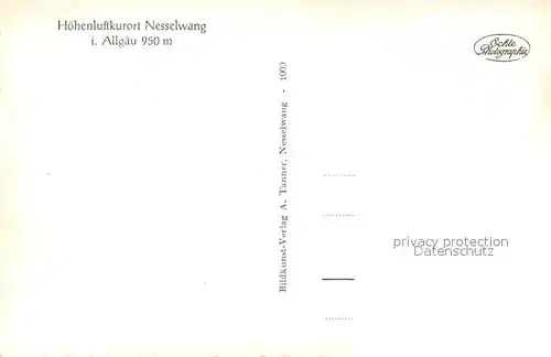 AK / Ansichtskarte Nesselwang Ortsansicht mit Kirche Hoehenluftkurort Alpenblick Nesselwang