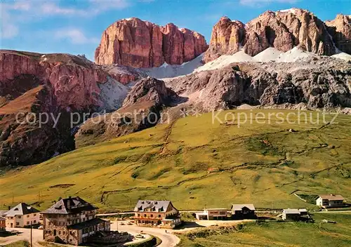 AK / Ansichtskarte Pordoipass Alpenpass Sellagruppe Dolomiten Passo Pordoi Gruppo Sella Dolomiti Pordoipass