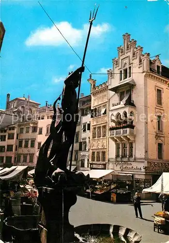 AK / Ansichtskarte Bozen_Suedtirol Obstmarkt Piazza Erbe Bozen Suedtirol