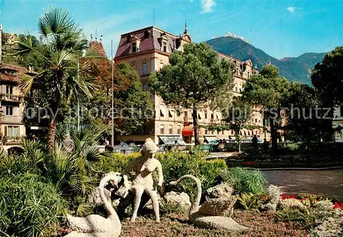 AK / Ansichtskarte Meran_Merano Passeggiata Promenade Skulpturen Meran Merano