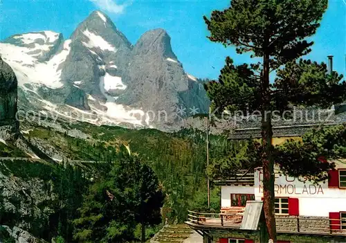 AK / Ansichtskarte Canazei_Suedtirol Gruppo della Marmolada Gran Vernel Rifugio Marmolada Canazei Suedtirol