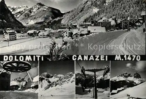 AK / Ansichtskarte Canazei_Suedtirol Wintersportplatz Dolomiten Canazei Suedtirol