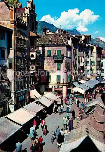 AK / Ansichtskarte Bolzano Piazza delle Erbe Obstmarkt Bolzano