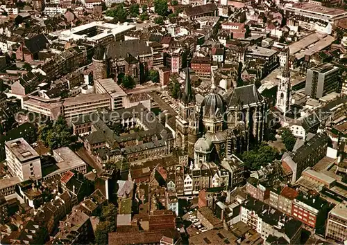 AK / Ansichtskarte Bad_Aachen Altstadt Kirche Fliegeraufnahme Bad_Aachen
